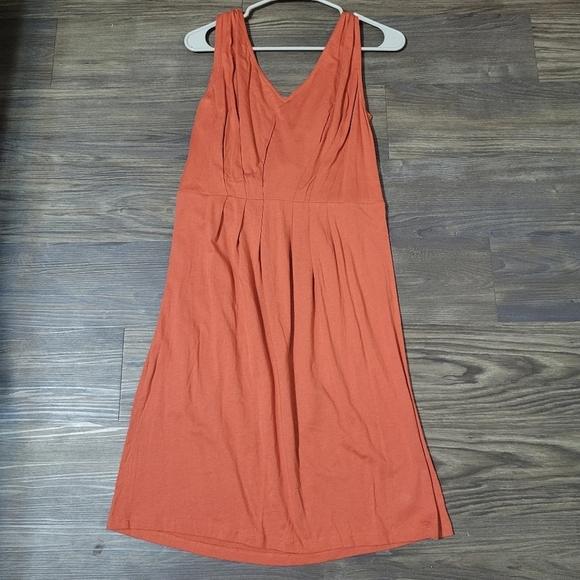 Sundance Orange Sleeveless Halter Tank Dress V-neck Sleeveless - Picture 4 of 4
